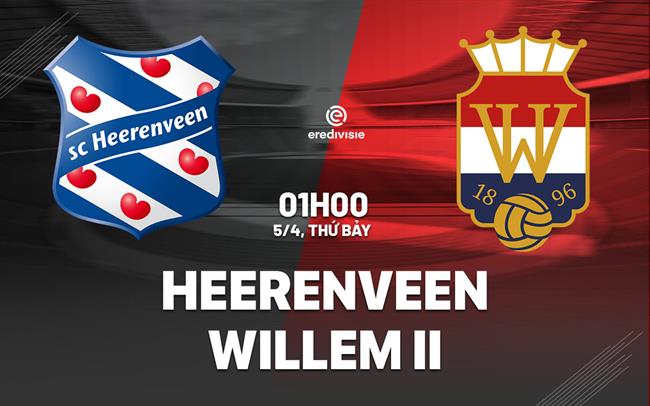 Nhận định bóng đá Heerenveen vs Willem II 1h00 ngày 5/4 (VĐQG Hà Lan 2024/25)