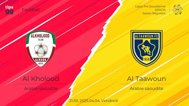 Al Kholood vs Al Taawoun.