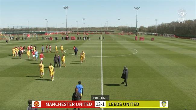 Đội U18 Man United thắng 13-1 trước U18 Leeds 1 Đội U18 Man United thắng 13-1 trước U18 Leeds 1