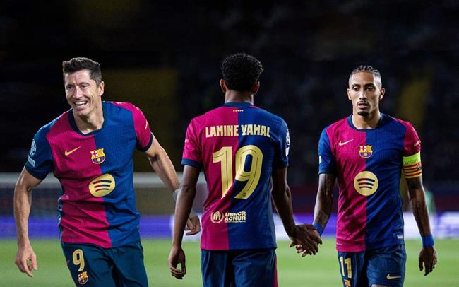 Tam tấu Raphinha - Lewandowski - Yamal: Cỗ máy phản công bá đạo của Barcelona