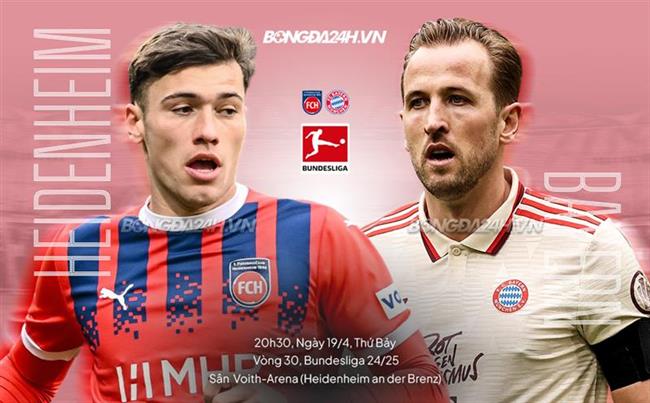 Nhận định Heidenheim vs Bayern Munich (20h30 ngày 19/4): Hùm xám trút giận