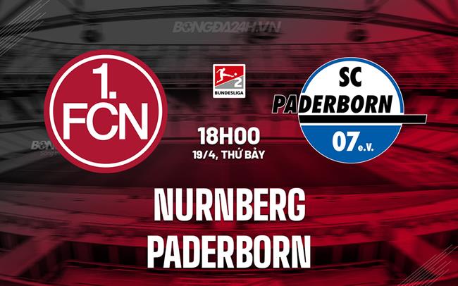 Nhận định Nurnberg vs Paderborn 18h00 ngày 19/4 (Hạng 2 Đức 2024/25)