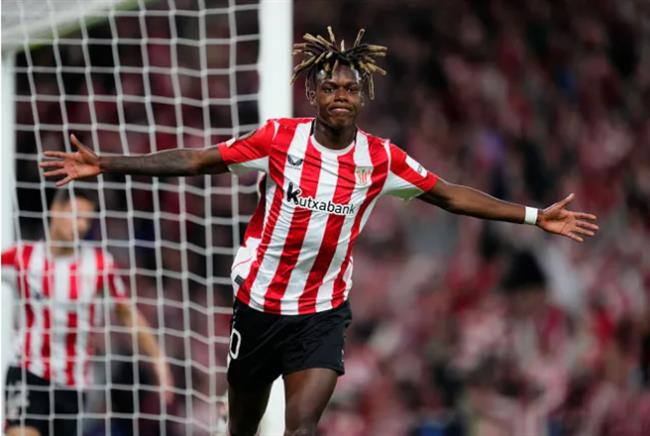 Nico Williams gui thong diep chuyen nhuong toi Arsenal truoc tran dau voi MU.