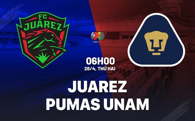 Nhận định bóng đá Juarez vs Pumas UNAM 7h00 ngày 28/4 (VĐQG Mexico 2024/25)