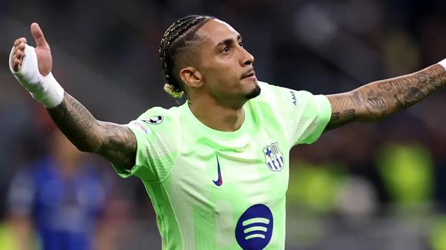 Raphinha san bằng kỷ lục ở Champions League của Cristiano Ronaldo