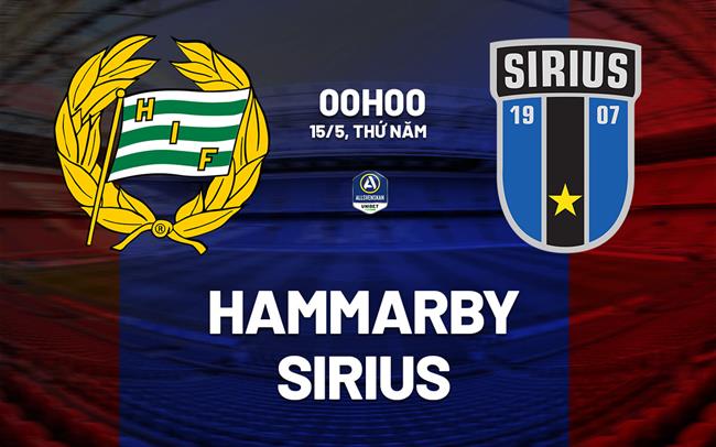 Nhận định bóng đá Hammarby vs Sirius 0h00 ngày 15/5 (VĐQG Thụy Điển 2025)