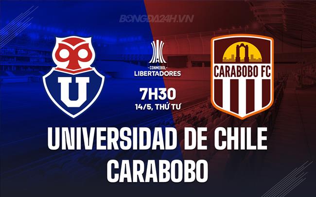 Nhận định Universidad de Chile vs Carabobo 7h30 ngày 14/5 (Copa Libertadores 2025)