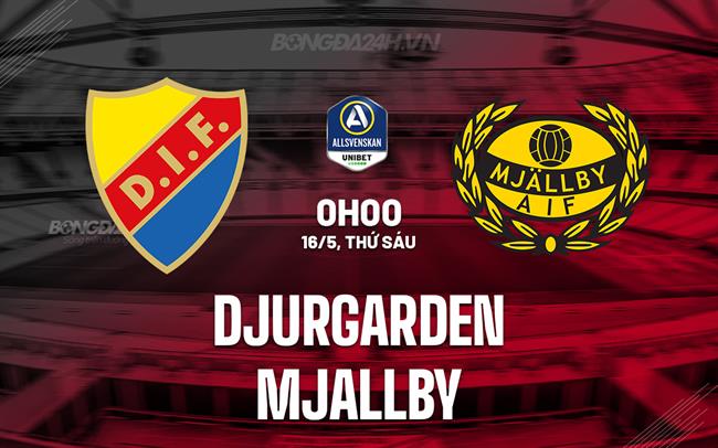 Nhận định - dự đoán Djurgarden vs Mjallby 0h00 ngày 16/5 (VĐQG Thụy Điển 2025)