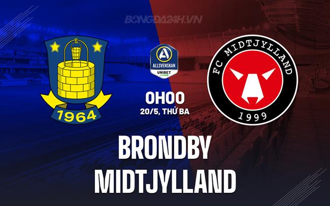 Nhận định Brondby vs Midtjylland 0h00 ngày 20/5 (VĐQG Đan Mạch 2024/25)