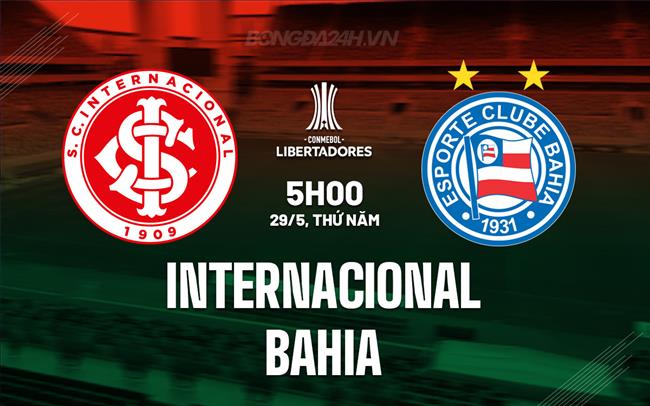 Nhận định Internacional vs Bahia 5h00 ngày 29/5 (Copa Libertadores 2025)