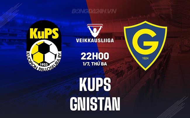Nhận định bóng đá KuPS vs Gnistan 22h00 ngày 1/7 (VĐQG Phần Lan 2025)