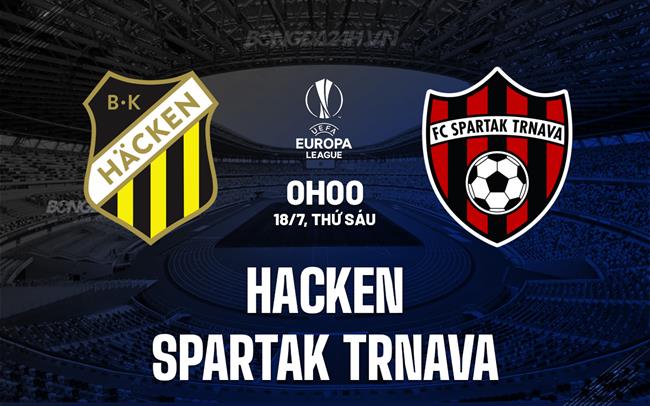 Nhận định Hacken vs Spartak Trnava 0h00 ngày 18/7 (Europa League 2025/26)