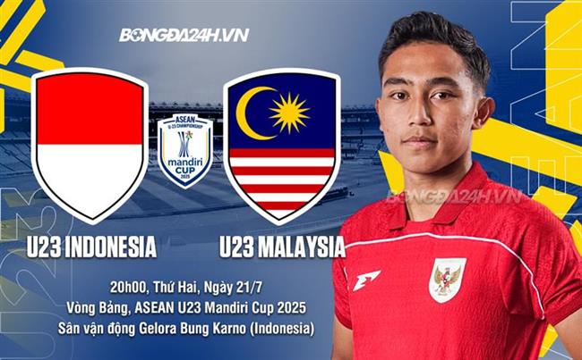 Nhận định U23 Indonesia vs U23 Malaysia (20h00 ngày 21/7): Chủ nhà trên cơ