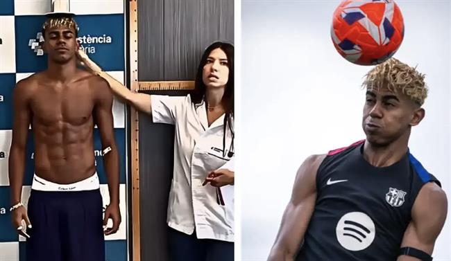 Lamine Yamal tăng chiều cao vượt trội chỉ sau 1 năm