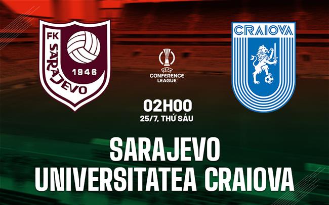 Nhận định Sarajevo vs Universitatea Craiova 2h00 ngày 25/7 (Conference League 2025/26)