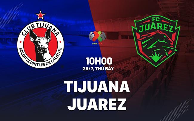 Nhận định bóng đá Tijuana vs Juarez 10h00 ngày 26/7 (VĐQG Mexico 2025/26)