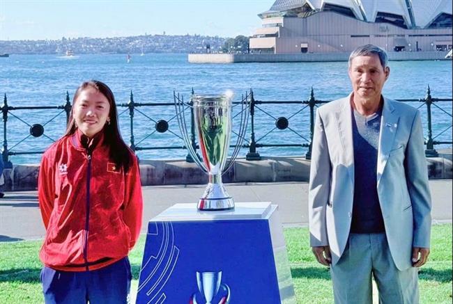 HLV Mai Đức Chung và Huỳnh Như tham dự lễ bốc thăm VCK Asian Cup nữ 2026