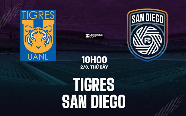 Nhận định bóng đá Tigres UANL vs San Diego 10h00 ngày 2/8 (Leagues Cup 2025)