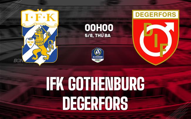 Nhận định IFK Goteborg vs Degerfors 0h00 ngày 5/8 (VĐQG Thụy Điển 2025)