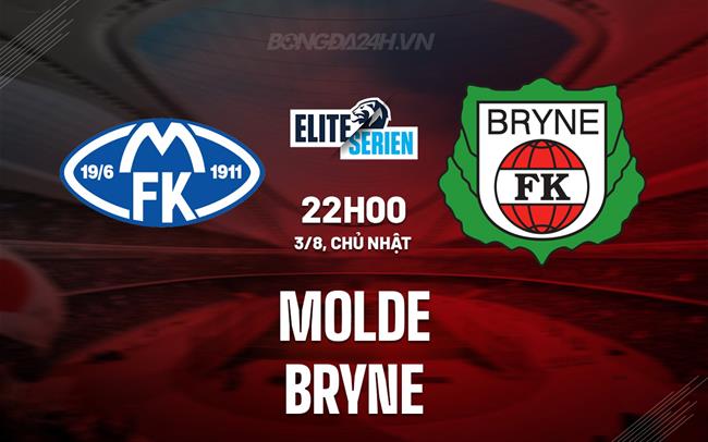 Nhận định bóng đá Molde vs Bryne 22h00 ngày 3/8 (VĐQG Na Uy 2025)