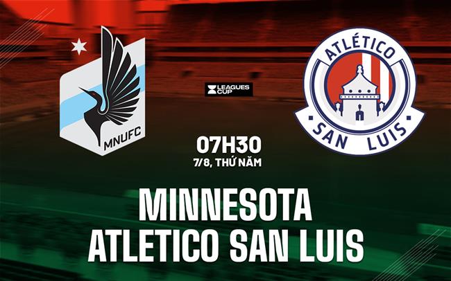 Nhận định Minnesota vs Atletico San Luis 7h30 ngày 7/8 (Leagues Cup 2025)