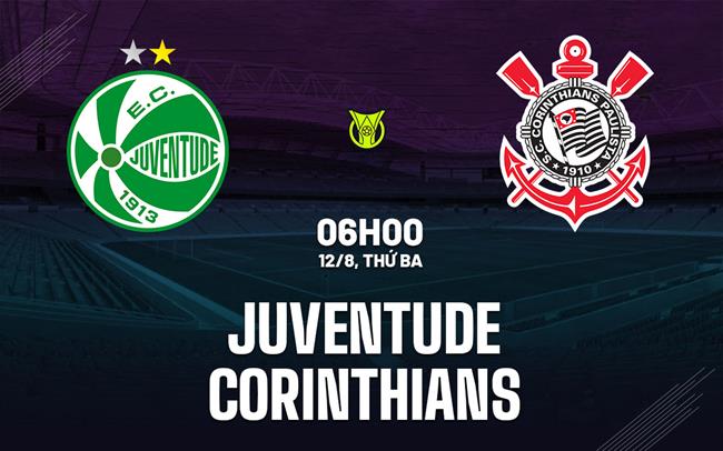 Nhận định bóng đá Juventude vs Corinthians 6h00 ngày 12/8 (VĐQG Brazil 2025)
