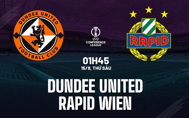 Nhận định Dundee United vs Rapid Wien 1h45 ngày 15/8 (Conference League 2025/26)