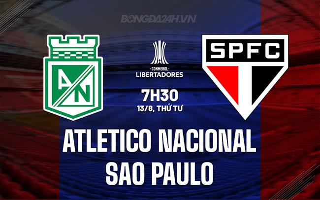 Nhận định Atletico Nacional vs Sao Paulo 7h30 ngày 13/8 (Copa Libertadores 2025)