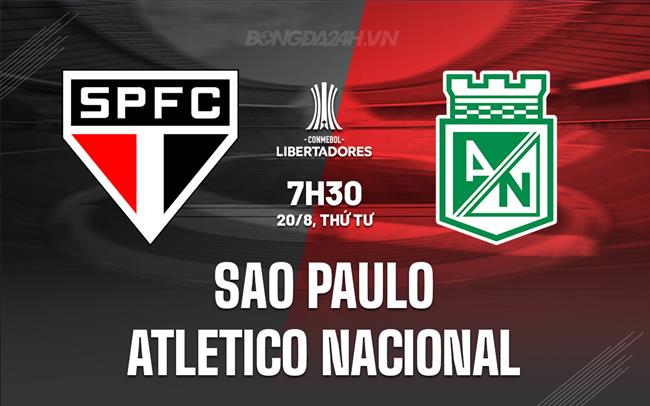 Nhận định Sao Paulo vs Atletico Nacional 7h30 ngày 20/8 (Copa Libertadores 2025)