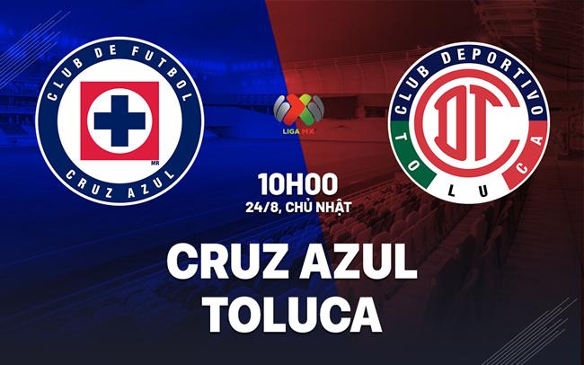 Nhận định bóng đá Cruz Azul vs Toluca 10h05 ngày 24/8 (VĐQG Mexico 2025/26)
