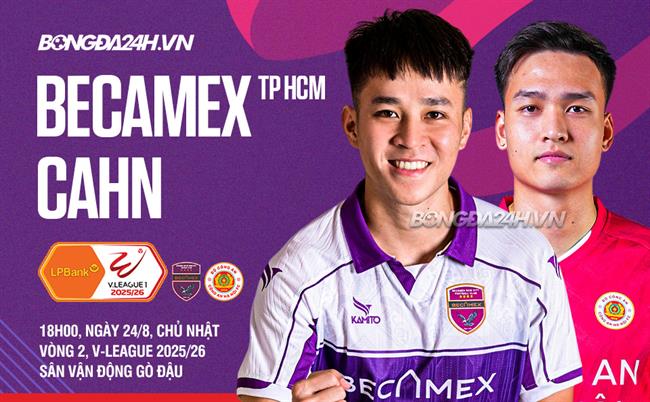 Nhận định Becamex TPHCM vs Công an Hà Nội (18h00 ngày 24/8): Cuộc đối đầu của bản lĩnh và chiến thuật