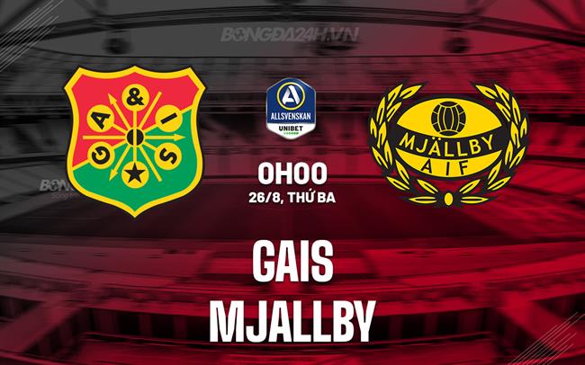 Nhận định bóng đá GAIS vs Mjallby 0h00 ngày 26/8 (VĐQG Thụy Điển 2025)