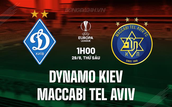 Nhận định Dynamo Kiev vs Maccabi Tel Aviv 1h00 ngày 29/8 (Europa League 2025/26)