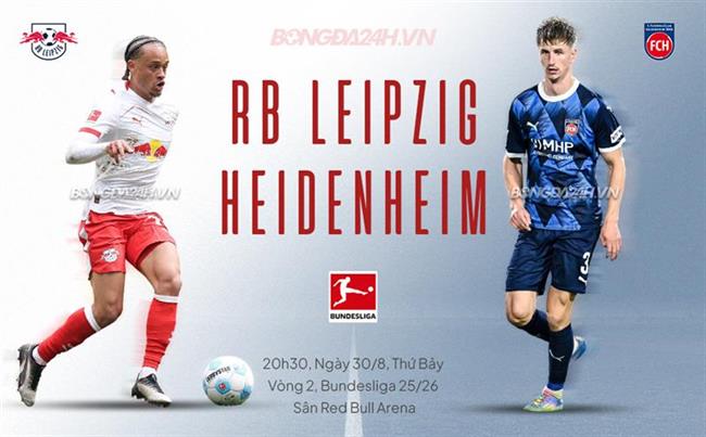 Nhận định bóng đá Leipzig vs Heidenheim 20h30 ngày 30/8 (Bundesliga 2025/26)