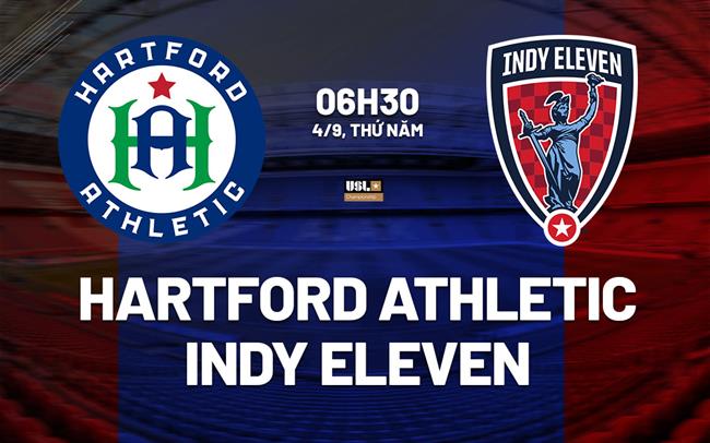 Nhận định Hartford Athletic vs Indy Eleven 6h30 ngày 4/9 (Hạng nhất Mỹ 2025)
