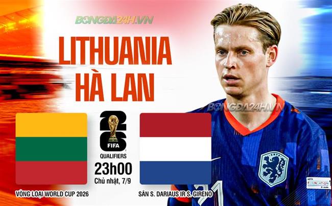 Nhận định Lithuania vs Hà Lan (23h00 ngày 7/9): Lần đầu chạm mặt