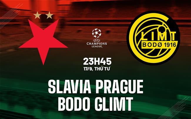 Nhận định Slavia Praha vs Bodo Glimt 23h45 ngày 17/9 (Champions League 2025/26)