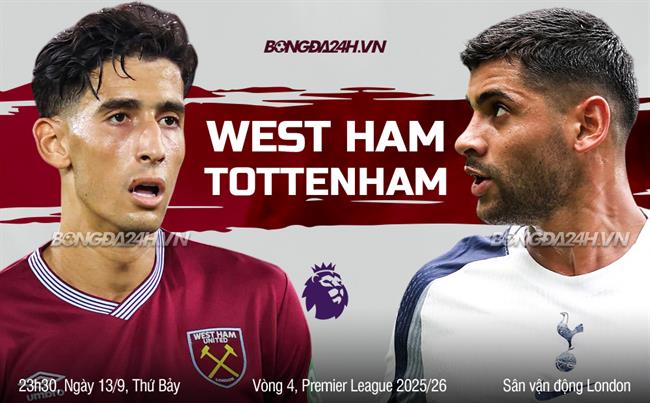 Nhận định West Ham vs Tottenham (23h30 ngày 13/9): Khởi đầu thời kỳ hậu Levy