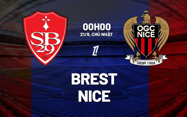 Nhận định bóng đá Brest vs Nice 0h00 ngày 21/9 (Ligue 1 2025/26)