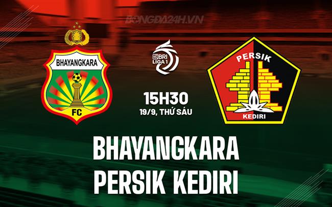 Nhận định Bhayangkara vs Persik Kediri 15h30 ngày 19/9 (VĐQG Indonesia 2025/26)