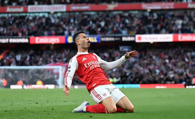 Declan Rice bị choáng ngợp bởi pha ghi bàn của Martinelli