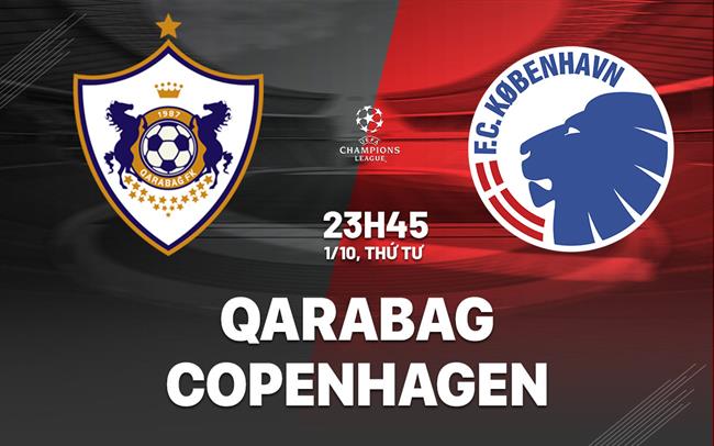 Nhận định bóng đá Qarabag vs Copenhagen 23h45 ngày 1/10 (Champions League 2025/26)