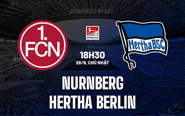Nhận định Nurnberg vs Hertha Berlin 18h30 ngày 28/9 (Hạng 2 Đức 2025/26)