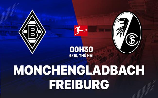 Nhận định bóng đá Monchengladbach vs Freiburg 0h30 ngày 6/10 (Bundesliga 2025/26)