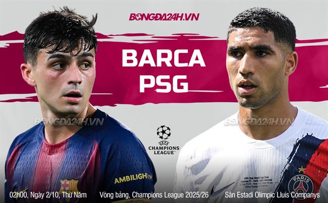 Nhận định Barca vs PSG (2h00 ngày 2/10): Khác biệt ở lực lượng