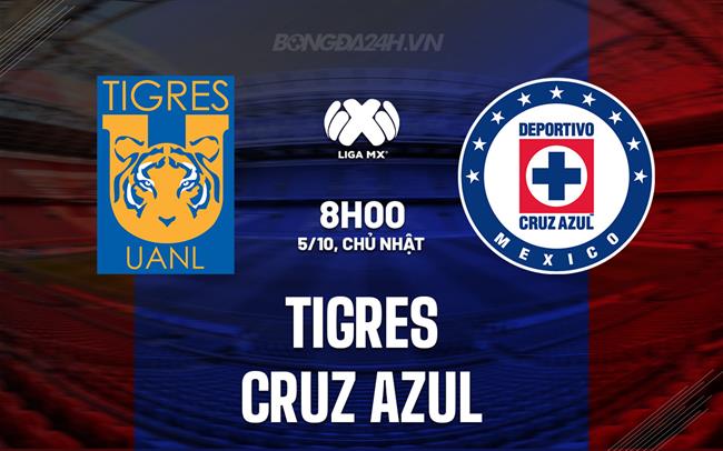 Nhận định - dự đoán Tigres vs Cruz Azul 8h00 ngày 5/10 (VĐQG Mexico 2025/26)