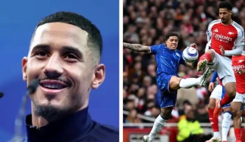 William Saliba trêu chọc Enzo Fernandez