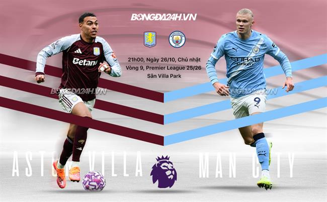 Nhận định Aston Villa vs Man City (21h00 ngày 26/10): Man xanh dễ mất điểm