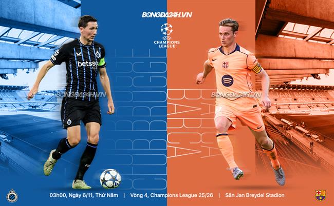 Nhận định Club Brugge vs Barca (3h00 ngày 6/11): Không dễ thắng cách biệt