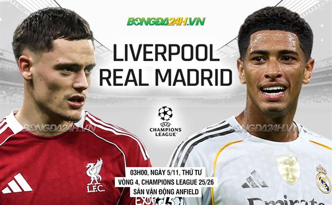 Nhận định Liverpool vs Real Madrid (3h00 ngày 5/11): Đọ sức đỉnh cao